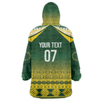 Cook Islands Rugby Custom Wearable Blanket Hoodie Kuki Avaiki - Aussie Hoodie