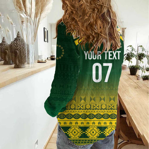 Cook Islands Rugby Custom Women Casual Shirt Kuki Avaiki - Aussie Hoodie