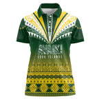 Cook Islands Rugby Custom Women Polo Shirt Kuki Avaiki - Aussie Hoodie