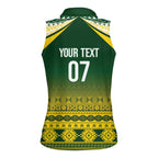 Cook Islands Rugby Custom Women Sleeveless Polo Shirt Kuki Avaiki - Aussie Hoodie