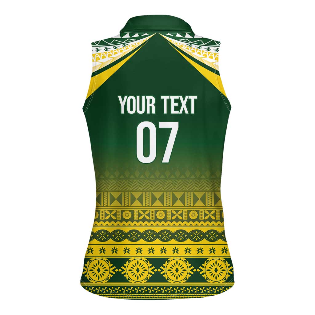 Cook Islands Rugby Custom Women Sleeveless Polo Shirt Kuki Avaiki - Aussie Hoodie