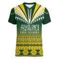 Cook Islands Rugby Custom Women V-Neck T-Shirt Kuki Avaiki - Aussie Hoodie