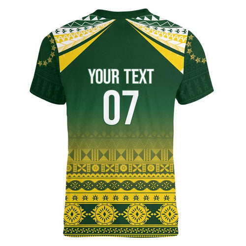 Cook Islands Rugby Custom Women V-Neck T-Shirt Kuki Avaiki - Aussie Hoodie