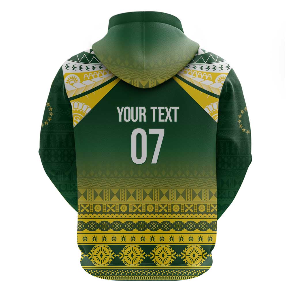 Cook Islands Rugby Custom Zip Hoodie Kuki Avaiki - Aussie Hoodie