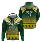 Cook Islands Rugby Custom Zip Hoodie Kuki Avaiki - Aussie Hoodie