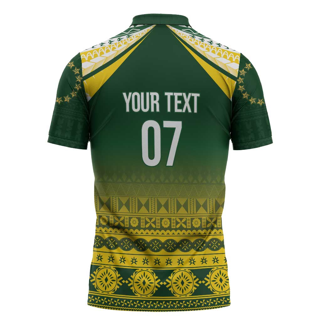 Cook Islands Rugby Custom Zipper Polo Shirt Kuki Avaiki - Aussie Hoodie