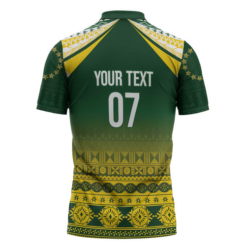 Cook Islands Rugby Custom Zipper Polo Shirt Kuki Avaiki - Aussie Hoodie