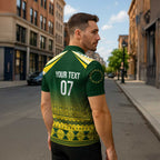 Cook Islands Rugby Custom Zipper Polo Shirt Kuki Avaiki - Aussie Hoodie