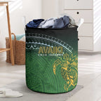 Cook Islands Rugby Kuki Avaiki Laundry Basket Tribal Turtle - Aussie Hoodie