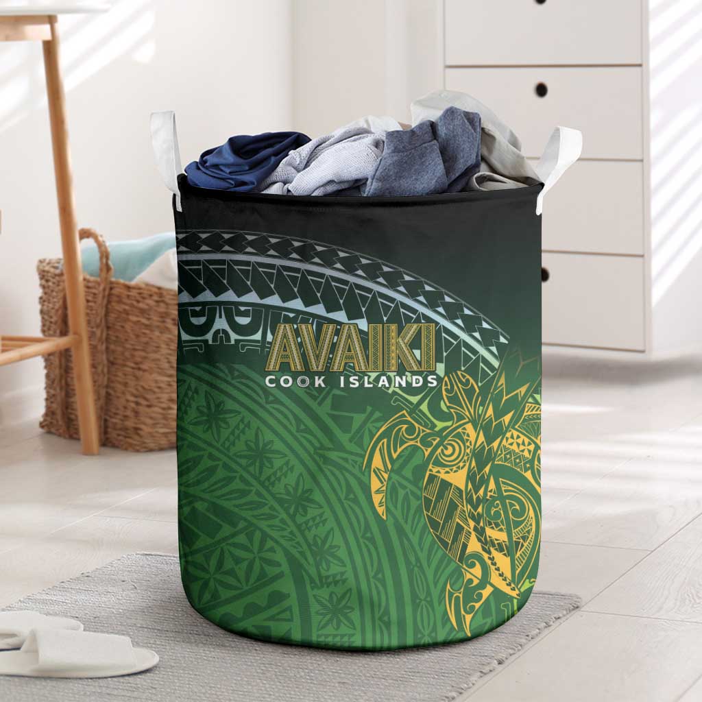 Cook Islands Rugby Kuki Avaiki Laundry Basket Tribal Turtle - Aussie Hoodie