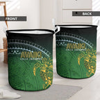 Cook Islands Rugby Kuki Avaiki Laundry Basket Tribal Turtle - Aussie Hoodie