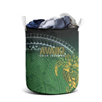 Cook Islands Rugby Kuki Avaiki Laundry Basket Tribal Turtle - Aussie Hoodie