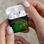 Cook Islands Rugby Kuki Avaiki AirPods Case Tribal Turtle - Aussie Hoodie
