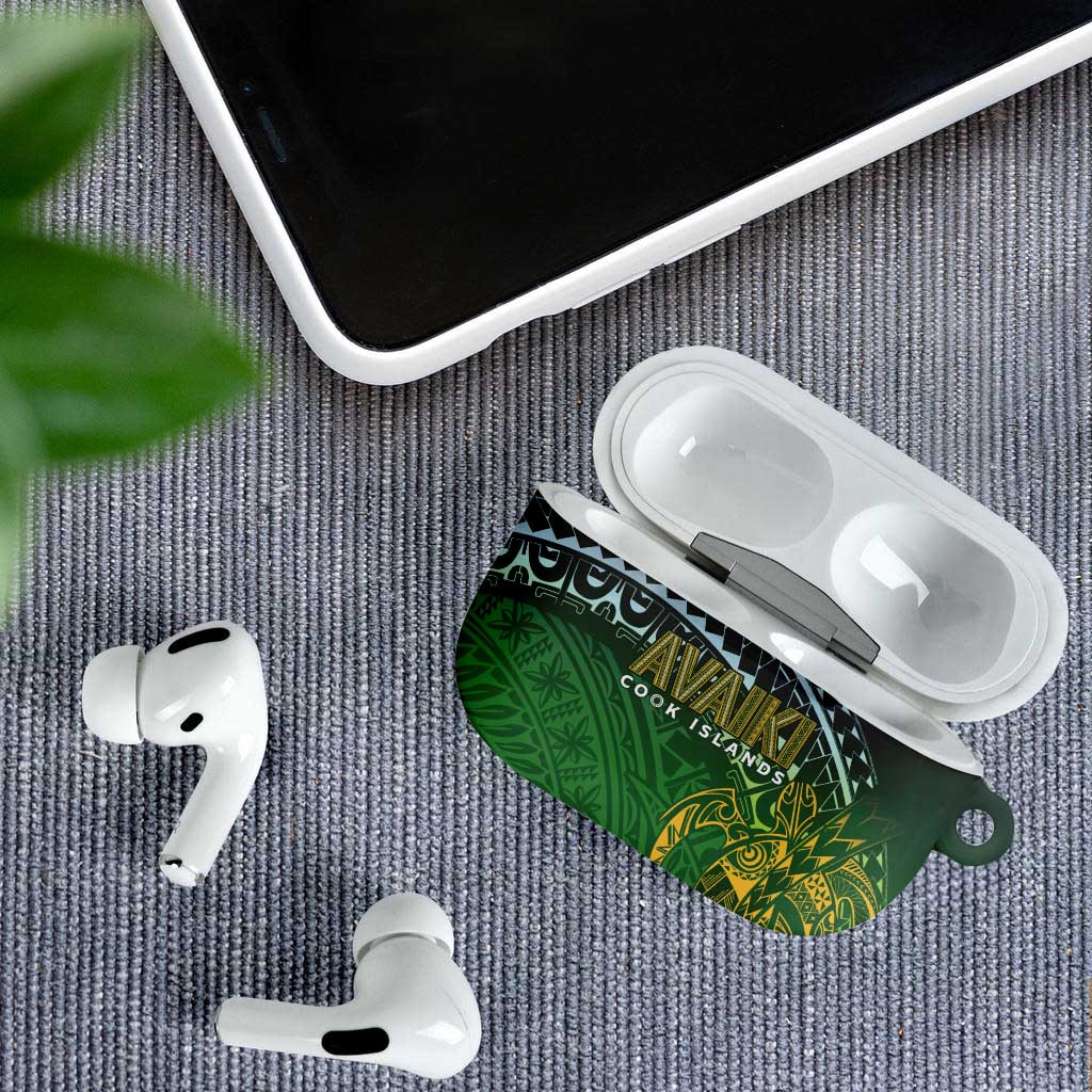 Cook Islands Rugby Kuki Avaiki AirPods Case Tribal Turtle - Aussie Hoodie