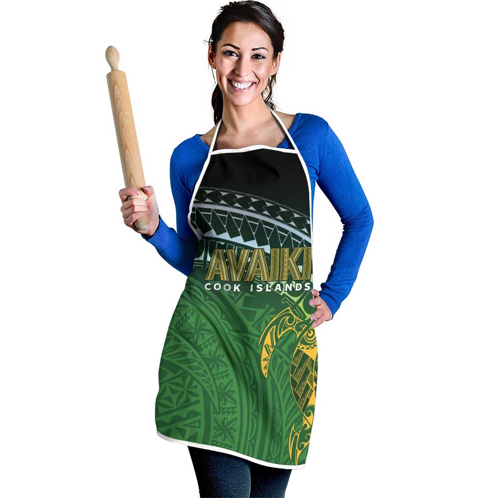 Cook Islands Rugby Kuki Avaiki Apron Tribal Turtle - Aussie Hoodie