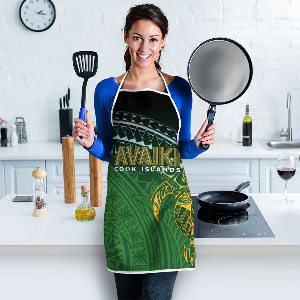 Cook Islands Rugby Kuki Avaiki Apron Tribal Turtle - Aussie Hoodie
