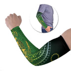 Cook Islands Rugby Kuki Avaiki Arm Sleeves Tribal Turtle - Aussie Hoodie