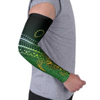 Cook Islands Rugby Kuki Avaiki Arm Sleeves Tribal Turtle - Aussie Hoodie