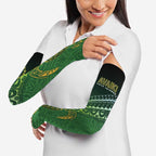 Cook Islands Rugby Kuki Avaiki Arm Sleeves Tribal Turtle - Aussie Hoodie