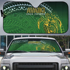 Cook Islands Rugby Kuki Avaiki Auto Sun Shade Tribal Turtle - Aussie Hoodie