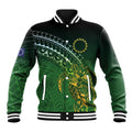 Cook Islands Rugby Kuki Avaiki Baseball Jacket Tribal Turtle - Aussie Hoodie