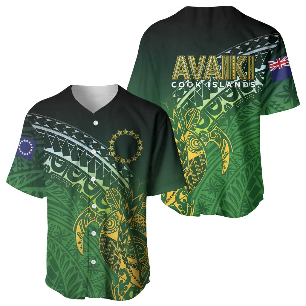 Cook Islands Rugby Kuki Avaiki Baseball Jersey Tribal Turtle - Aussie Hoodie