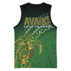Cook Islands Rugby Kuki Avaiki Basketball Jersey Tribal Turtle - Aussie Hoodie
