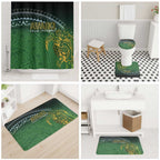 Cook Islands Rugby Kuki Avaiki Bathroom Set Tribal Turtle - Aussie Hoodie