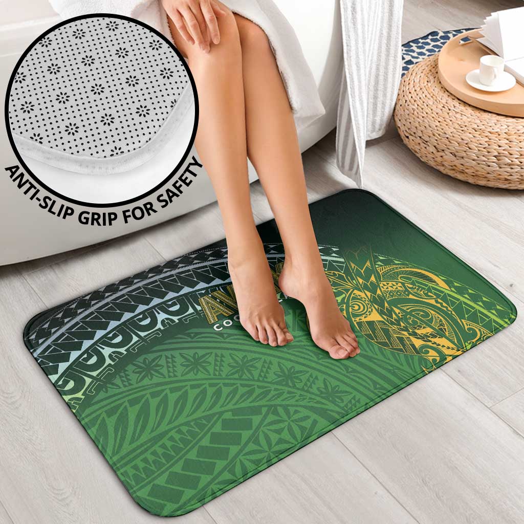 Cook Islands Rugby Kuki Avaiki Bathroom Set Tribal Turtle - Aussie Hoodie