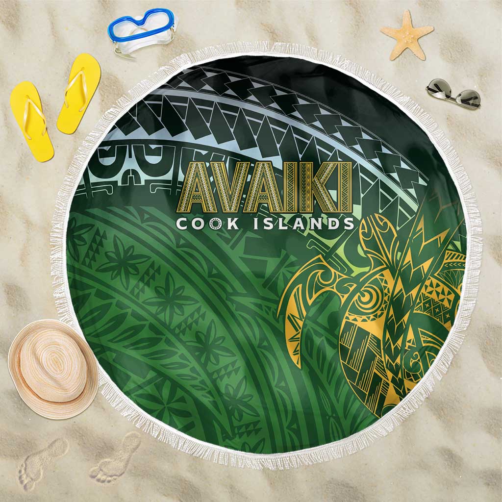 Cook Islands Rugby Kuki Avaiki Beach Blanket Tribal Turtle - Aussie Hoodie
