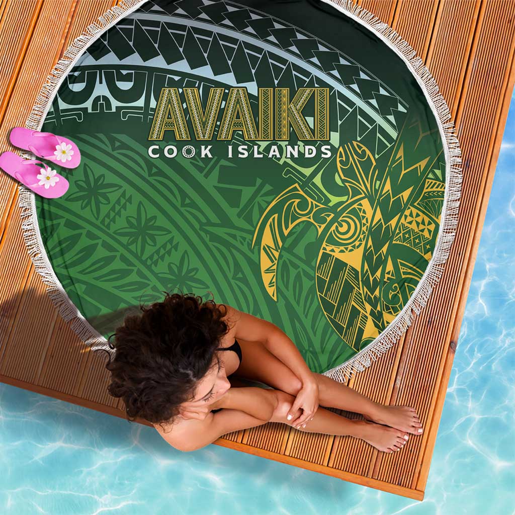 Cook Islands Rugby Kuki Avaiki Beach Blanket Tribal Turtle - Aussie Hoodie