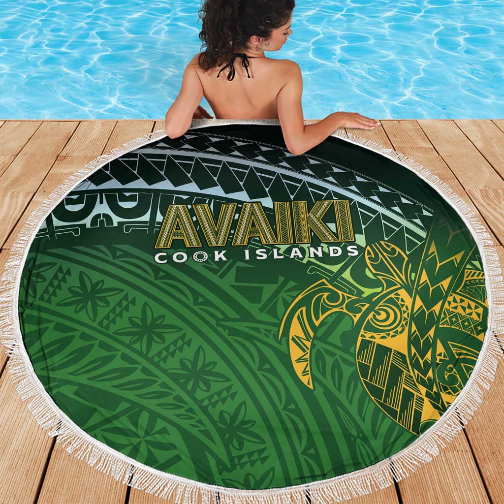 Cook Islands Rugby Kuki Avaiki Beach Blanket Tribal Turtle - Aussie Hoodie