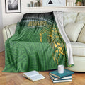 Cook Islands Rugby Kuki Avaiki Blanket Tribal Turtle - Aussie Hoodie