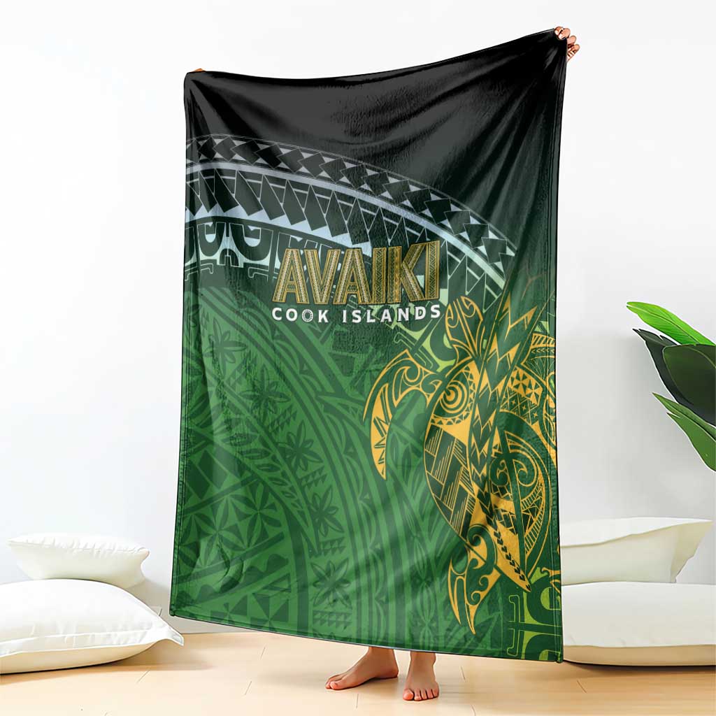Cook Islands Rugby Kuki Avaiki Blanket Tribal Turtle - Aussie Hoodie