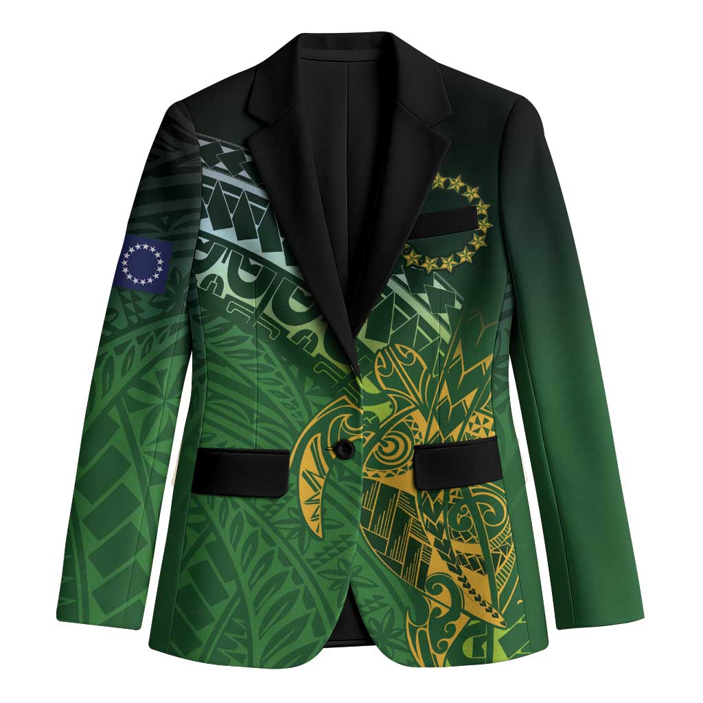 Cook Islands Rugby Kuki Avaiki Blazer Tribal Turtle - Aussie Hoodie