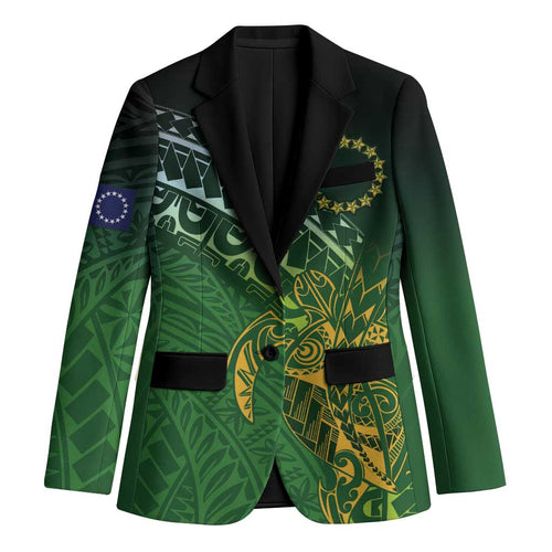 Cook Islands Rugby Kuki Avaiki Blazer Tribal Turtle - Aussie Hoodie