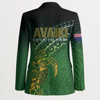 Cook Islands Rugby Kuki Avaiki Blazer Tribal Turtle - Aussie Hoodie