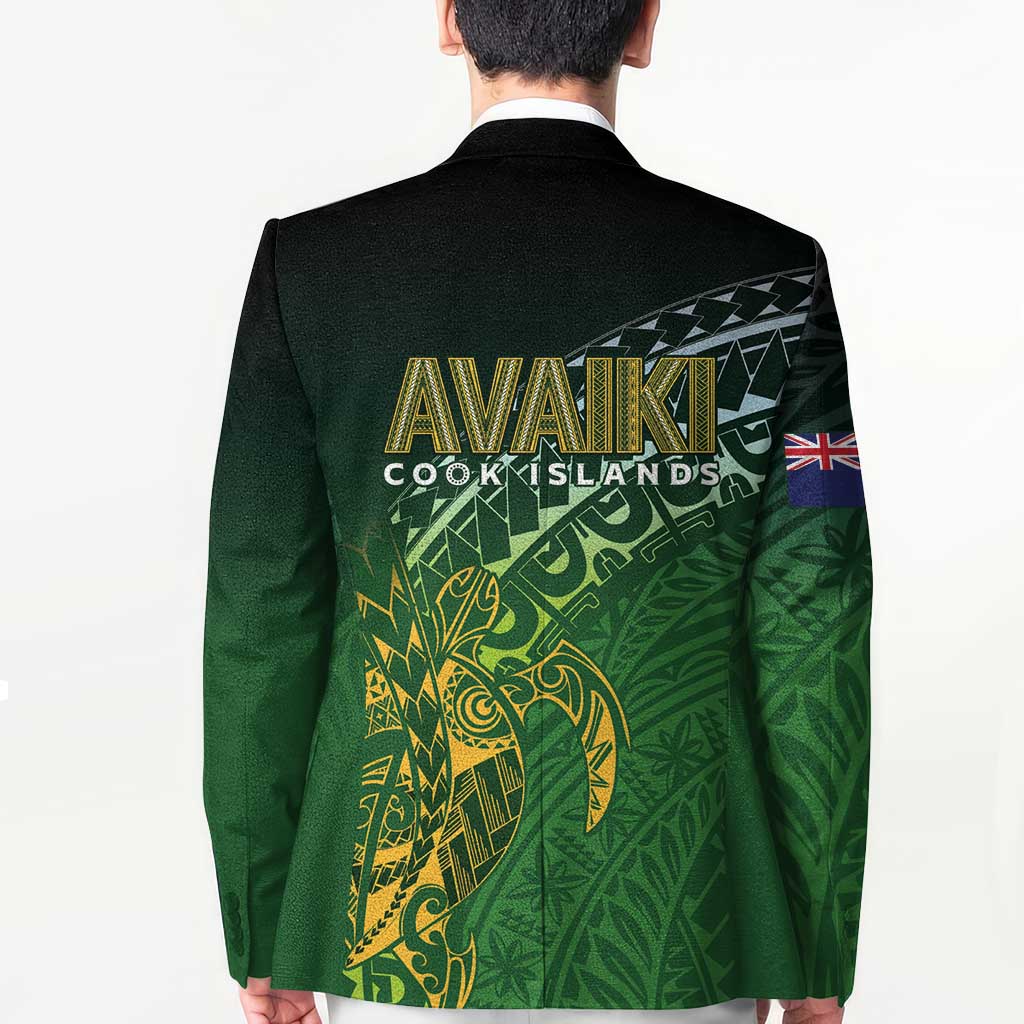 Cook Islands Rugby Kuki Avaiki Blazer Tribal Turtle - Aussie Hoodie