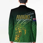Cook Islands Rugby Kuki Avaiki Blazer Tribal Turtle - Aussie Hoodie
