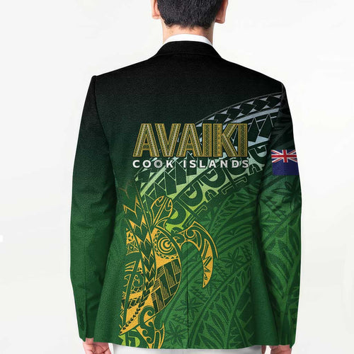 Cook Islands Rugby Kuki Avaiki Blazer Tribal Turtle - Aussie Hoodie
