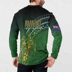 Cook Islands Rugby Kuki Avaiki Button Sweatshirt Tribal Turtle - Aussie Hoodie