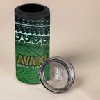 Cook Islands Rugby Kuki Avaiki 4 in 1 Can Cooler Tumbler Tribal Turtle - Aussie Hoodie