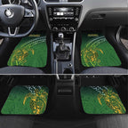 Cook Islands Rugby Kuki Avaiki Car Mats Tribal Turtle - Aussie Hoodie