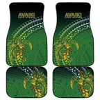 Cook Islands Rugby Kuki Avaiki Car Mats Tribal Turtle - Aussie Hoodie