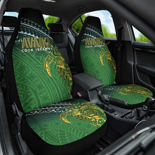 Cook Islands Rugby Kuki Avaiki Car Seat Cover Tribal Turtle - Aussie Hoodie