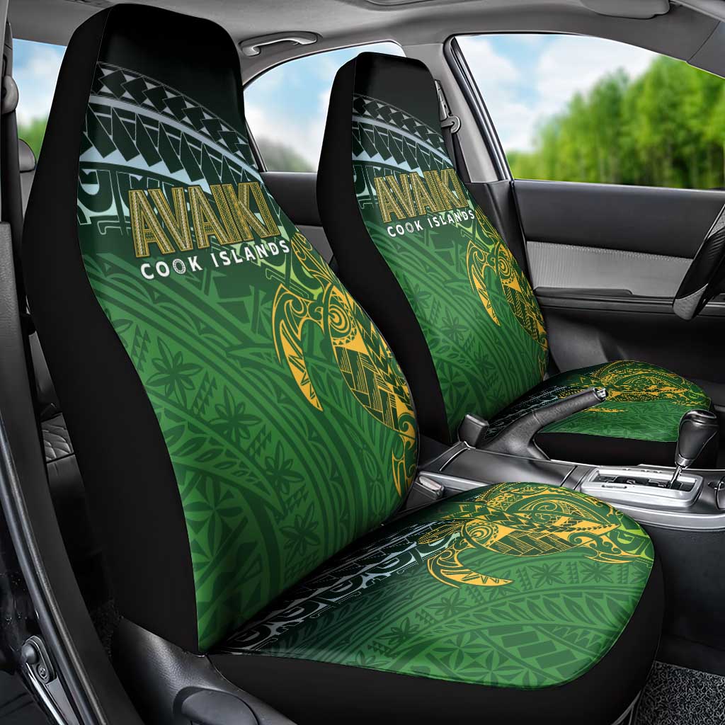 Cook Islands Rugby Kuki Avaiki Car Seat Cover Tribal Turtle - Aussie Hoodie