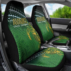 Cook Islands Rugby Kuki Avaiki Car Seat Cover Tribal Turtle - Aussie Hoodie