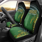 Cook Islands Rugby Kuki Avaiki Car Seat Cover Tribal Turtle - Aussie Hoodie