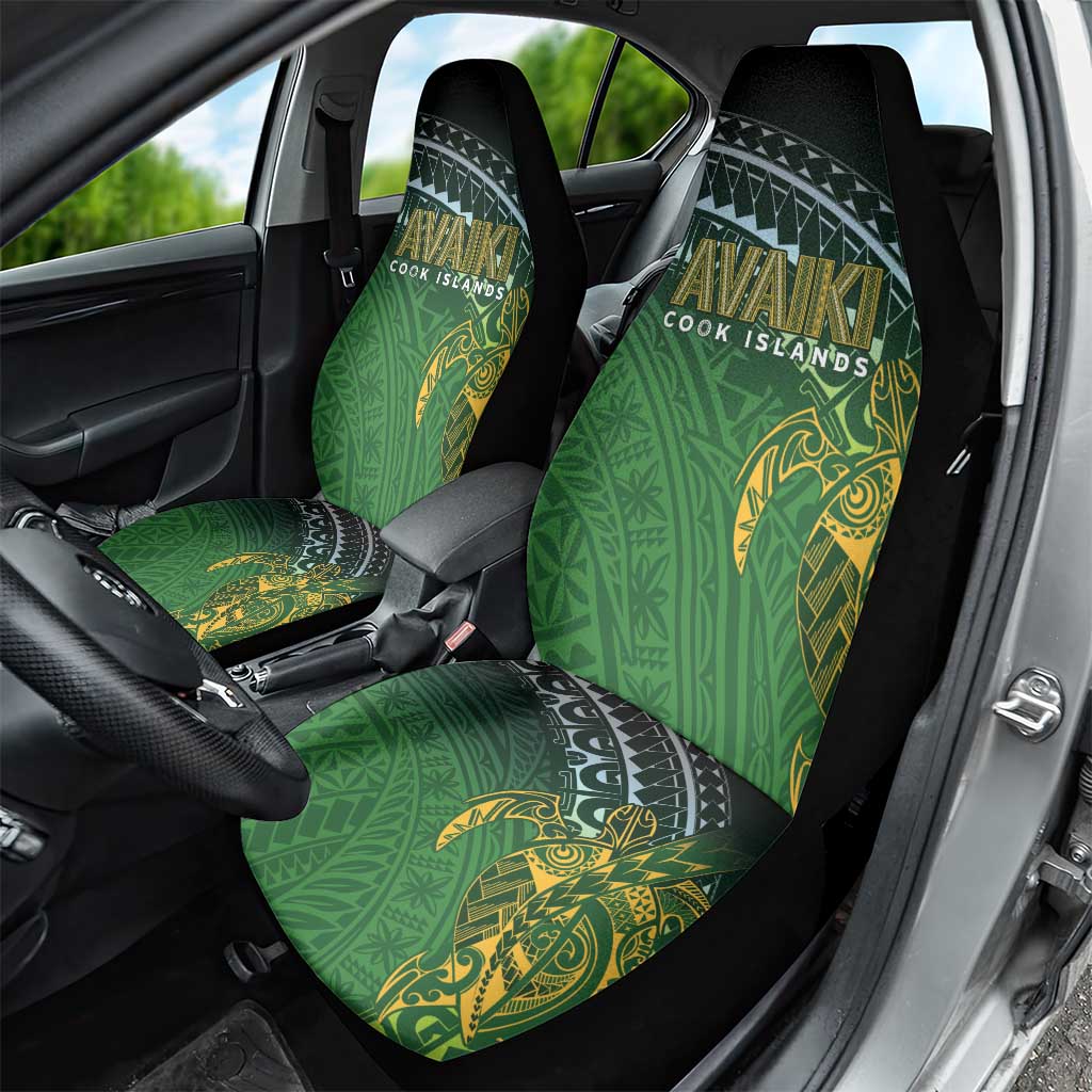 Cook Islands Rugby Kuki Avaiki Car Seat Cover Tribal Turtle - Aussie Hoodie
