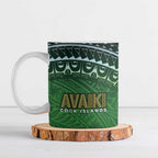 Cook Islands Rugby Kuki Avaiki Ceramic Mug Tribal Turtle - Aussie Hoodie